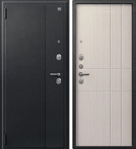 Товар Дверь A-02 черный сатин - капучино 3д DIS007328